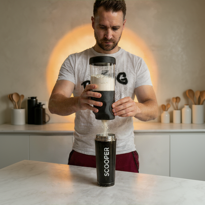 Eiweißlöffel SCOOPER black