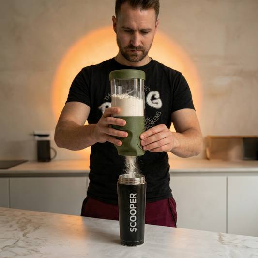 Eiweißlöffel SCOOPER olive